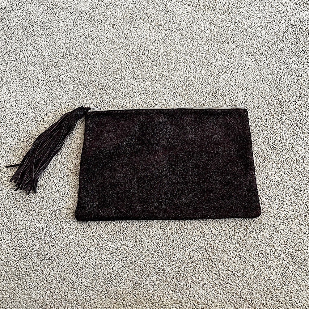 Calypso St. Barth x Monserat De Lucca Suede Clutch